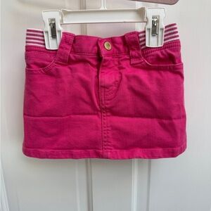 Lilly Pulitzer 3T Girls Pink & White Stripe Skirt Skort with Pockets
